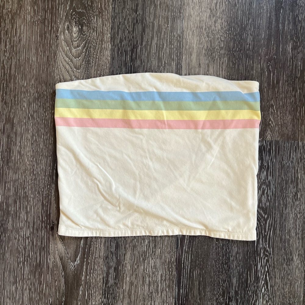 American Eagle Outfitters Rainbow Tube Top